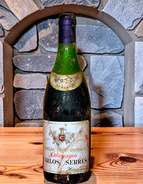 Carlomagno Carlos Serres 1970 - Venta de vinos antiguos Carlomagno Carlos Serres 1970