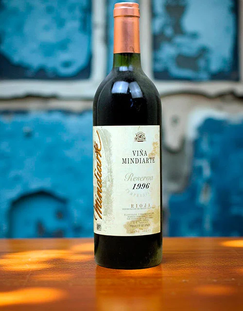 Vina Mindiarte Reserva 1996 - Venta de vinos antiguos Viña Mindiarte Reserva 1996