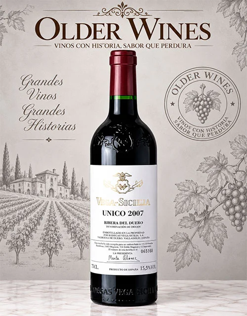 Vega Sicilia Unico 2007 - Venta de vinos antiguos Vega Sicilia Único 2007