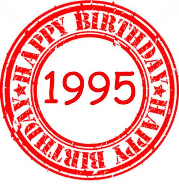 Happy Birthday 1995