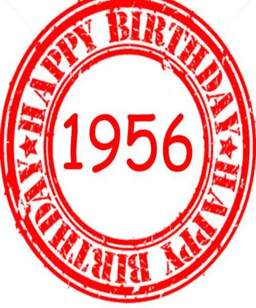 Happy Birthday 1956