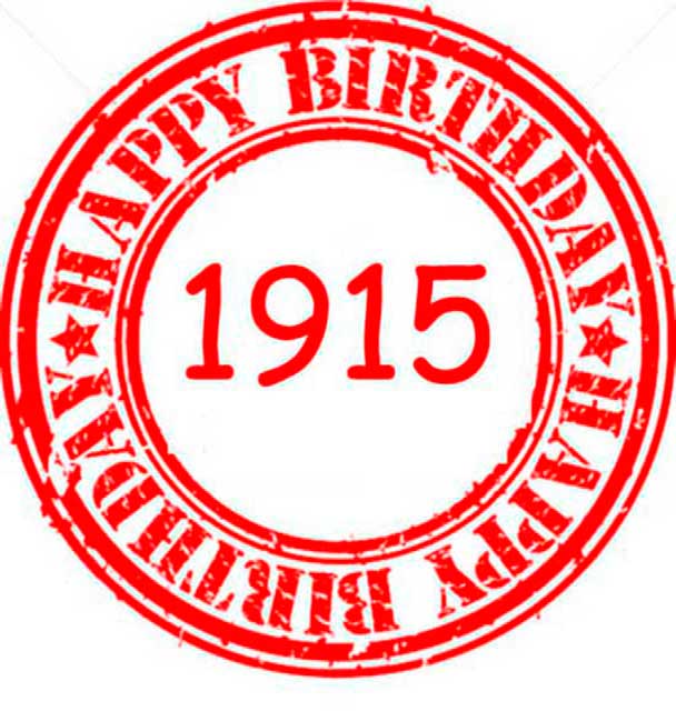 Happy Birthday 1915