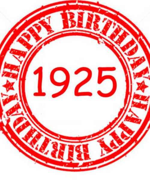 Happy Birthday 1925