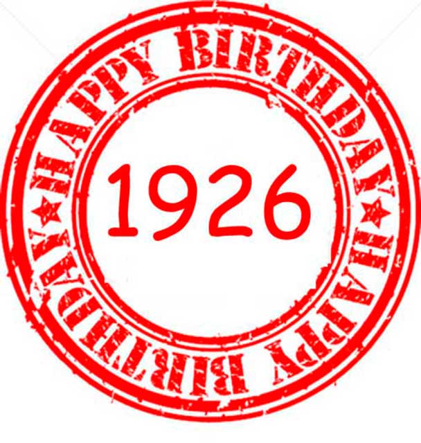 Happy Birthday 1926