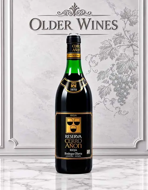 Cerro Anon Reserva 1970 - Venta de vinos antiguos Cerro Añòn Reserva 1970
