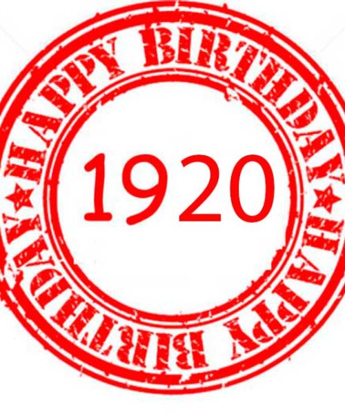 Happy Birthday 1920