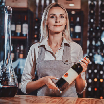 Como pedir una copa de vino en un bar