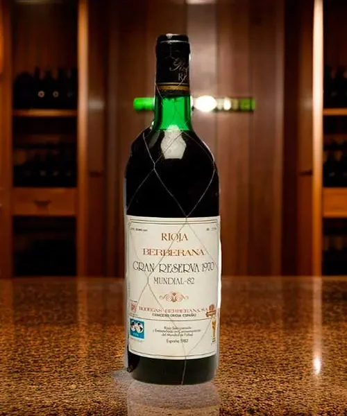 Vino Berberana Gran Reserva 1970 Mundial 1982