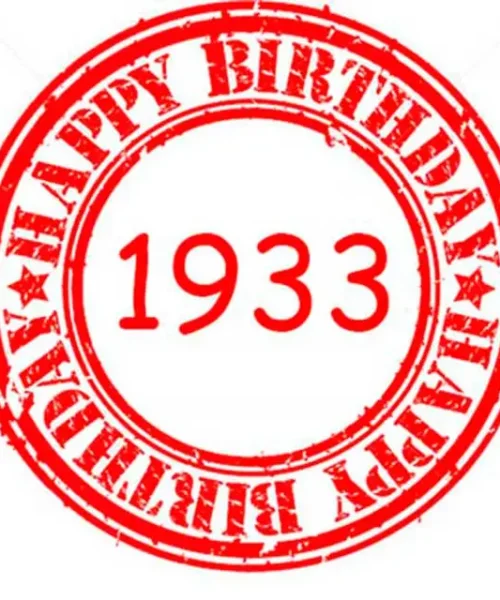 Happy Birthday 1933