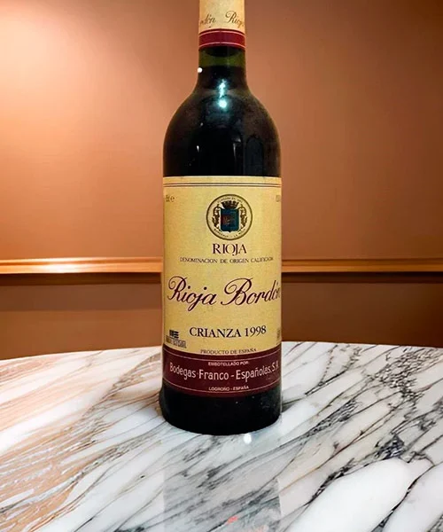 Rioja Bordón Crianza 1998