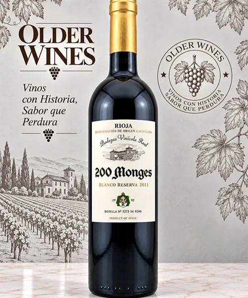 200 Monges Blanco Reserva 2011 - Venta de vinos antiguos 200 Monges Blanco Reserva 2011
