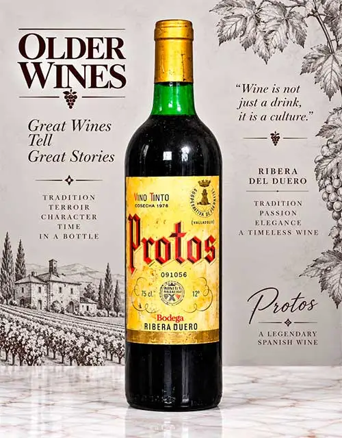 Protos 1976 - Venta de vinos antiguos Protos 1976