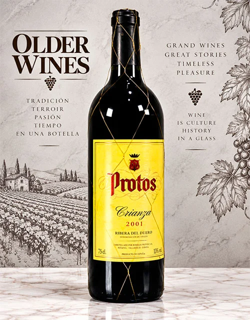 Protos Crianza 2001 - Venta de vinos antiguos Protos Crianza 2001