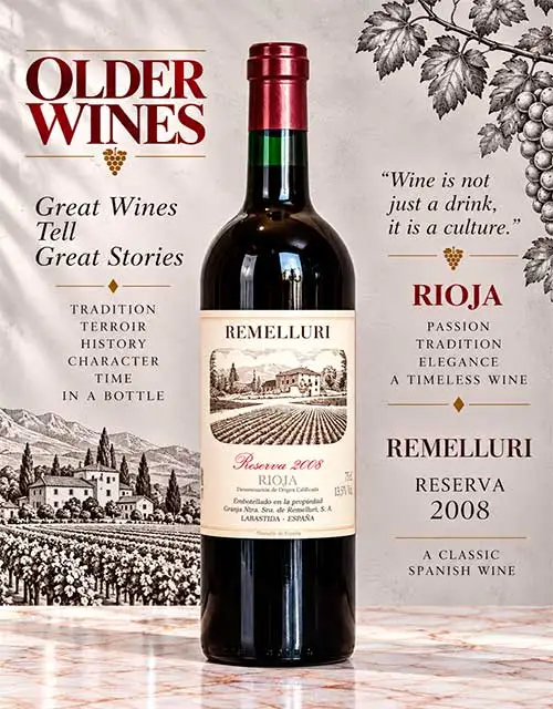 Remelluri Reserva 2008 - Venta de vinos antiguos Remelluri Reserva 2008