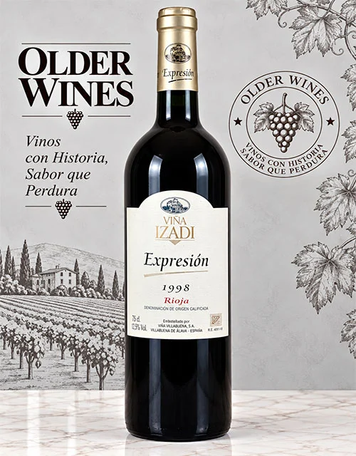 Vina Izadi Expresion 1998 - Venta de vinos antiguos Viña Izadi Expresión 1998
