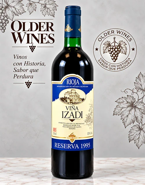 Vina Izadi Reserva 1995 - Venta de vinos antiguos Viña Izadi Reserva 1995