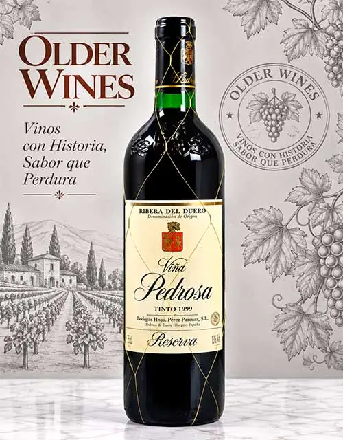 Vina Pedrosa Perez Pascuas Reserva 1999 - Venta de vinos antiguos Viña Pedrosa Pérez Pascuas Reserva 1999