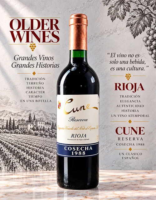 Cune Reserva 1988 - Venta de vinos antiguos Cune Reserva 1988