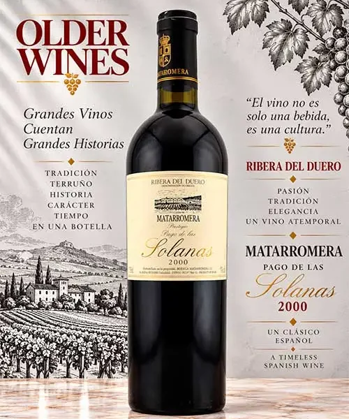 Matarromera Pago de las Solanas 2016 - Venta de vinos antiguos Matarromera Pago de las Solanas 2000