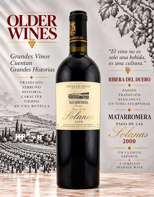 Matarromera Pago de las Solanas 2016 - Venta de vinos antiguos Matarromera Pago de las Solanas 2000
