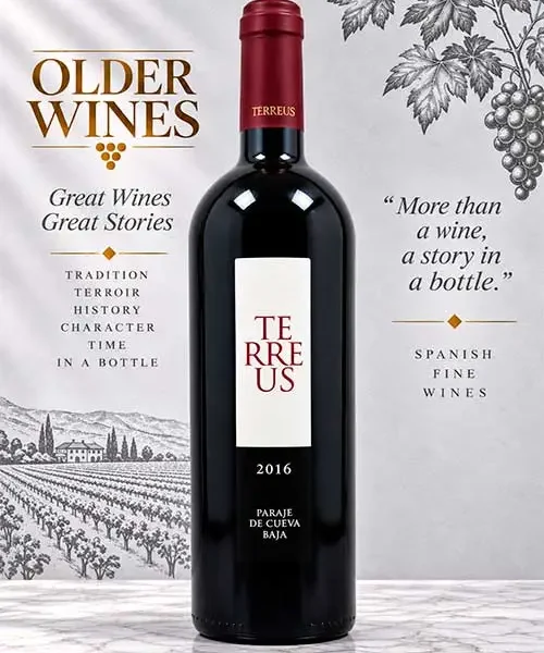 Terreus 2016 - Venta de vinos antiguos Terreus 2016