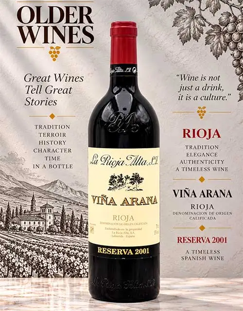 Vina Arana Reserva 2001 - Venta de vinos antiguos Viña Arana Reserva 2001