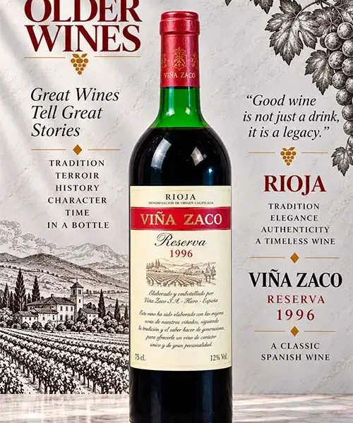 Vina Zaco Reserva 1996 - Venta de vinos antiguos Viña Zaco Reserva 1996