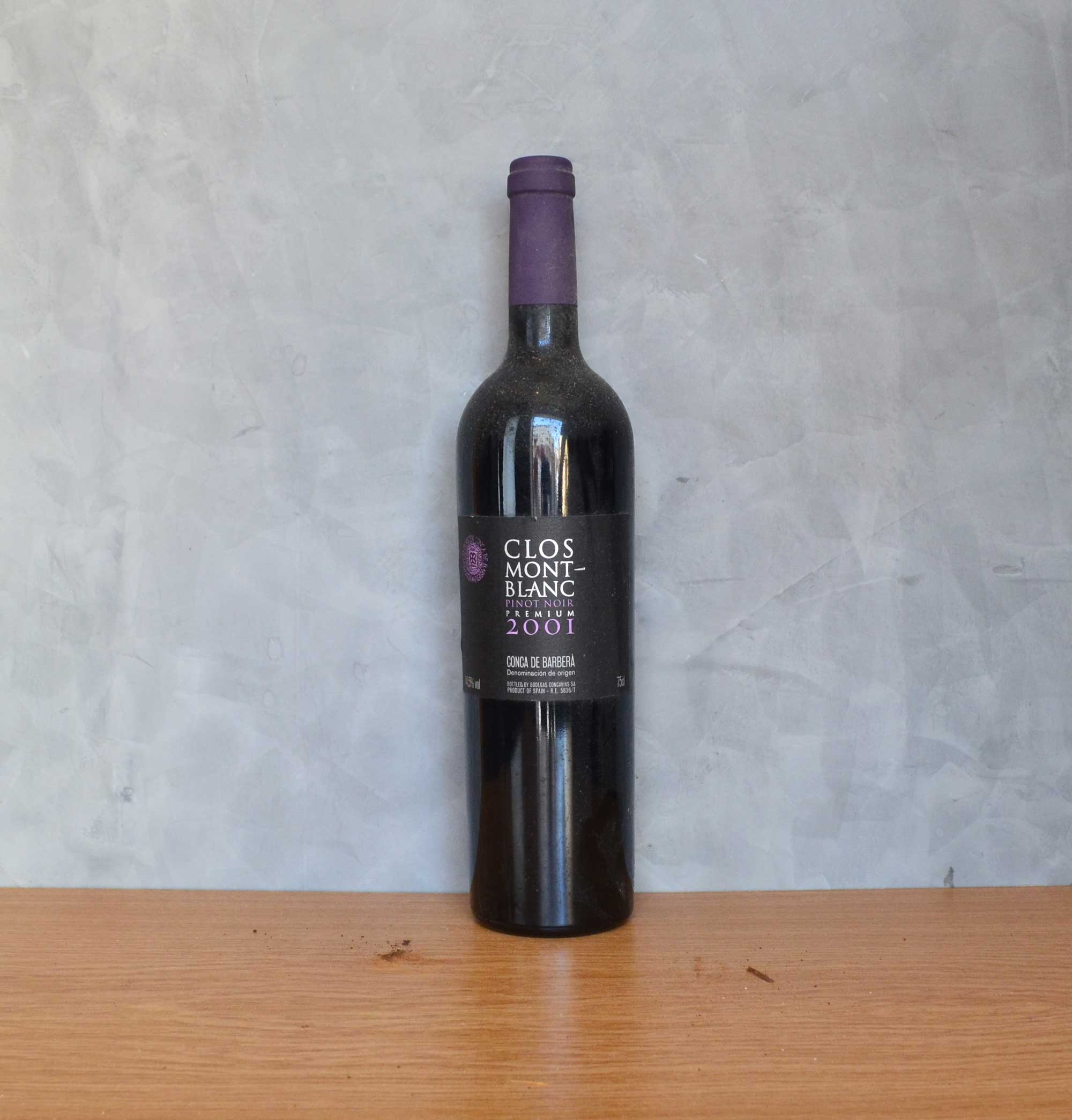 Clos Mont Blanc Pinot Noir Premium 2001