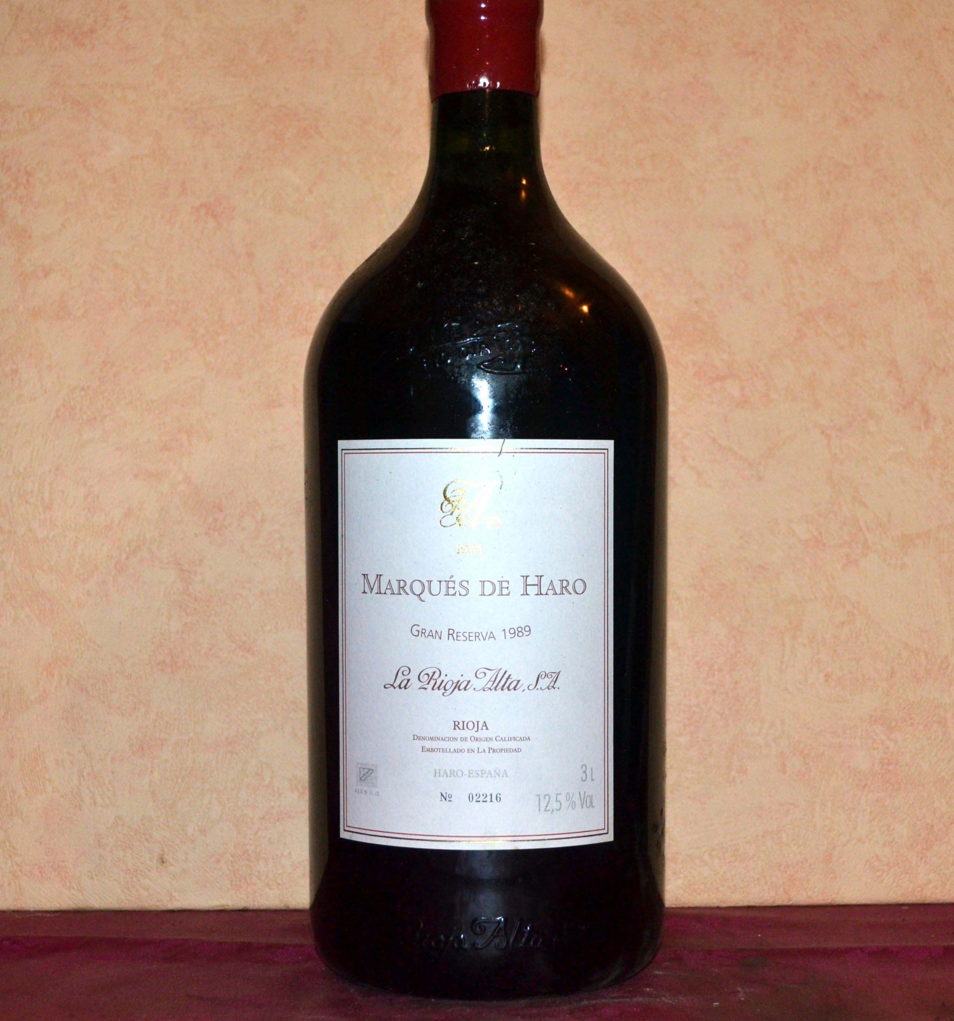 Marques de Haro Bodegas Rioja Alta 3 Litros 1989